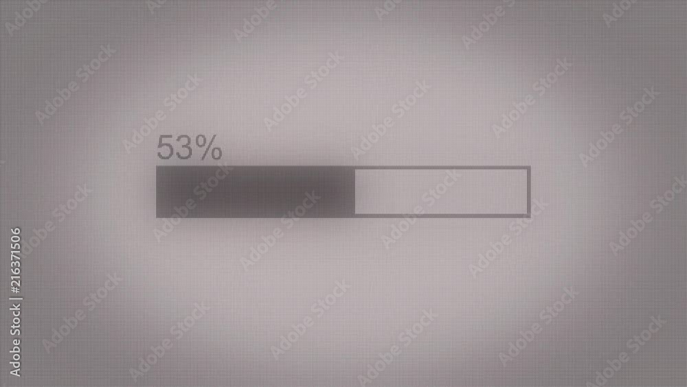 Poster progress bar. illustration of uploading, downloading, transferring process. modern loading bar anima