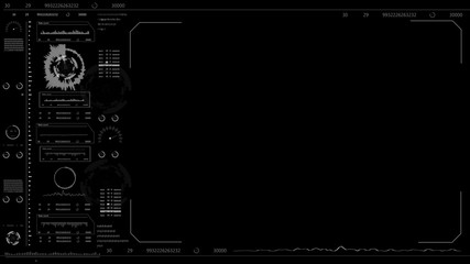 Futuristic infographic elements.HUD background animation.Digital interface for head up display.HUD element.Technology background.HUD.