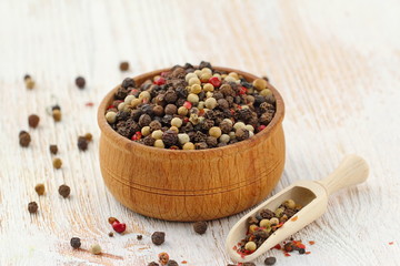 Peppercorn of different kinds