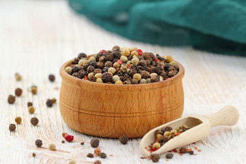 Peppercorn of different kinds