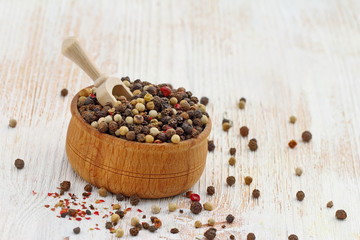 Peppercorn of different kinds