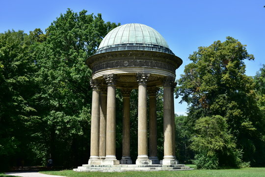 Classical Concordia Temple in Laxenburg near Vienna, Austria.