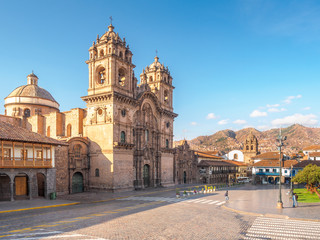 The Plaza de Armas in Cusco, the landmark of Peru.