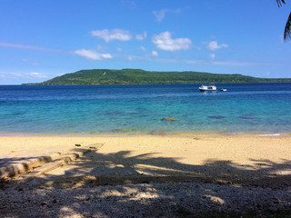 Scene of Tranquility Island, Efate, Vanuatu.