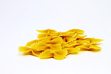 pasta spilled on a table