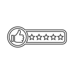 Rating stars icon or logo