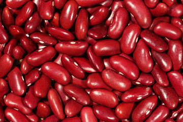 Close up red kidney bean texture background