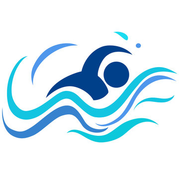 the swimming logo