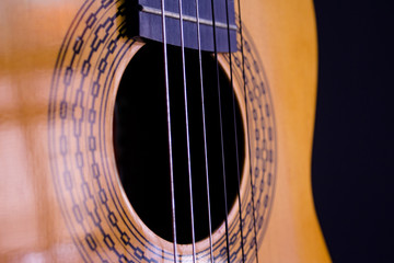 Obraz premium Part of a Spanish guitar