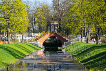Bridge across canal in Alexander's park