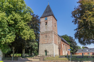 Fototapeta na wymiar Reformed church of Siddeburen, Netherlands