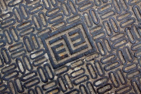 city underground pipeline manhole covers in a university in beijing