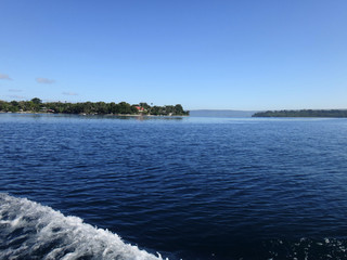 Scene of Port Vila Harbour, Efate, Vanuatu.