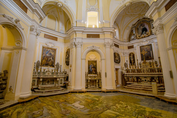 Kapelle San Michele in Anacapri auf der italienischen Insel Capri in Frühling.
