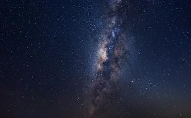 Fototapeta premium Milky Way Galaxy with stars and space dusts. soft focus and noise due to long expose and high iso.