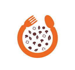 restaurant organic fruit logo