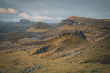 Fototapeta na wymiar Scotland quiraing landscape