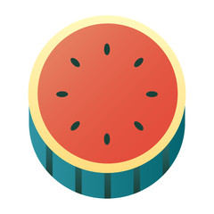 Watermelon gradient illustration