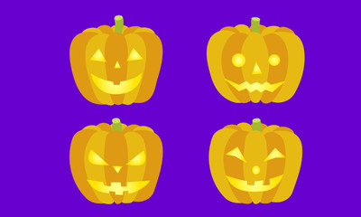 Halloween pumpkin lantern