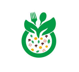 restaurant organic fruit logo