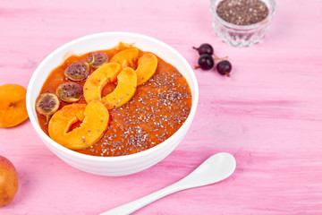 Smoothie bowls. Healthy breakfast bowl