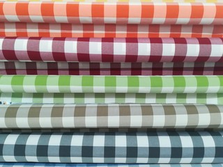 Rolls of tablecloths by the footage
