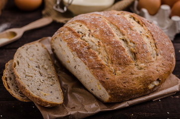 Homemade bread, product photo