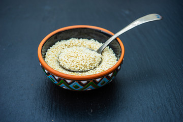 Sesam seed as a organic food concept