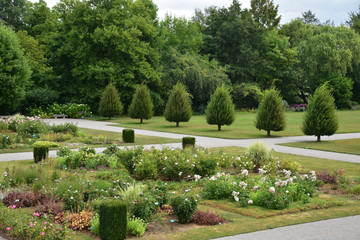 Jardin de Valloires en été, France