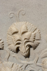 Ottoman marble carving art detail
