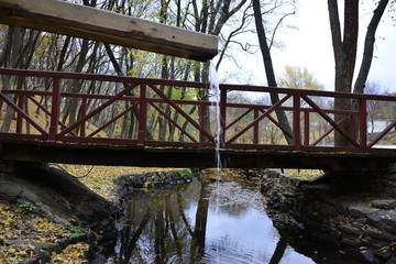 Fototapeta premium bridge over a stream