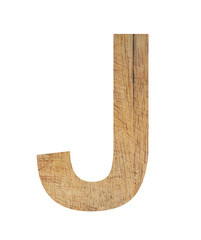 alphabet letter wood uppercase on white background