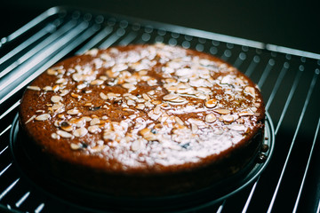 Homemade Paleo Almond Apple Cake with Orange Cinnamon Syrup