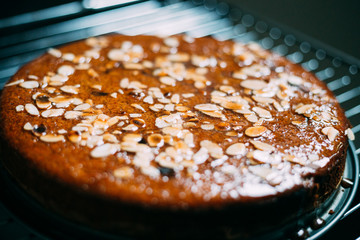 Homemade Paleo Almond Apple Cake with Orange Cinnamon Syrup