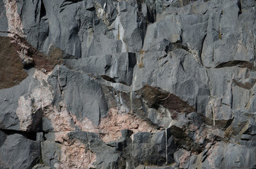 mountain rock wall near