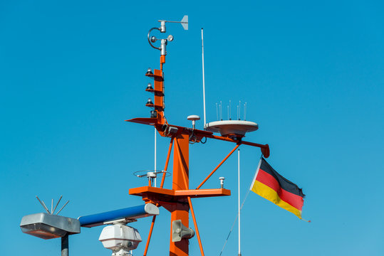 Signalmast eines Schiffes