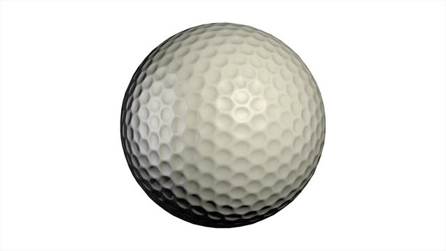 Golf ball with special pattern isolated. Golf, ball.