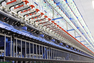 Naklejka premium Spinning plant machinery and equipment