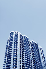 unfinished building under the blue sky