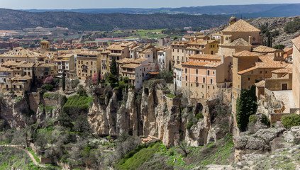 Fototapeta na wymiar Skyline of the historic city of Cuenca, Spain