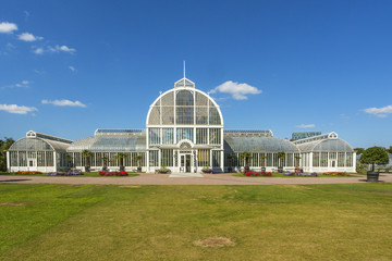 Fototapeta na wymiar Old greenhouse in Garden Society of Gothenburg