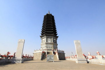 pagoda in a temple, China
