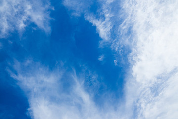 Blue sky with clouds
