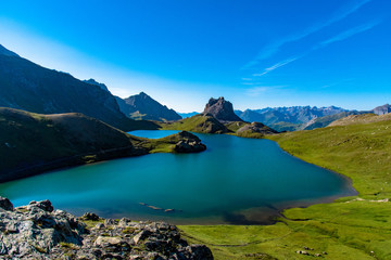 Lac du Roburent à la frontière italienne