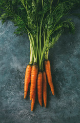 Organic carrots, farm food