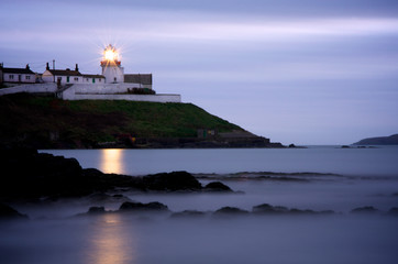 Cork's Roches Point Lighthouse at Dusk, Ireland
