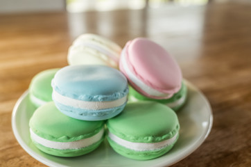 macarons on the table
