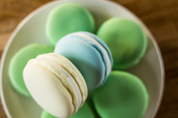 macarons on the table