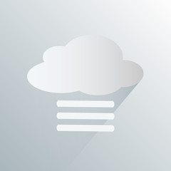 simple fog weather icon symbol vector illustration