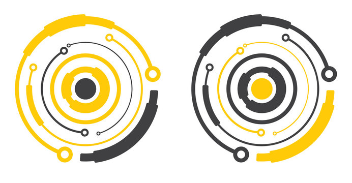 Hi-Tech element circle form